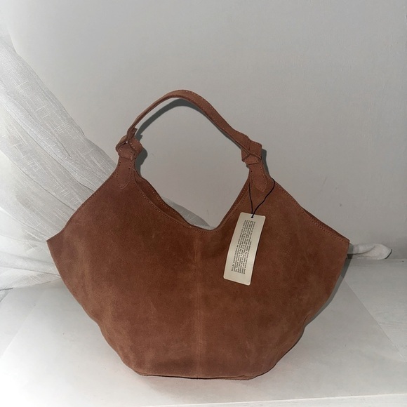 M.I.L.A. Emma Suede Bag in Brown Toffee - Picture 5 of 11